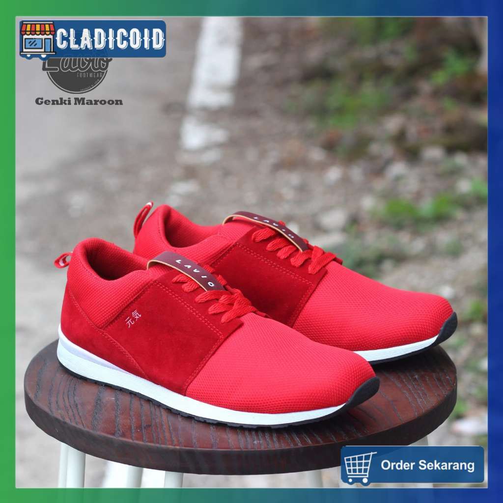 SEPATU SNEAKERS PRIA ORIGINAL MODEL KEREN DAN STYLISH SNEAKERS RUNNING, JALAN NONGKRONG LAVIO GENKI