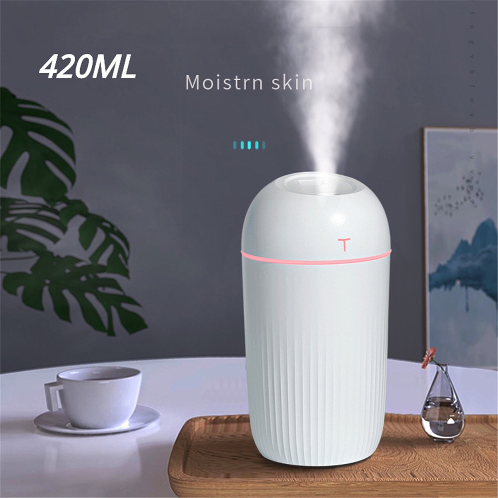 420 ml Desktop Diam Rumah Tangga Aromaterapi Air Humidifier Mobil USB Portabel Alat Penyemprot Kecil