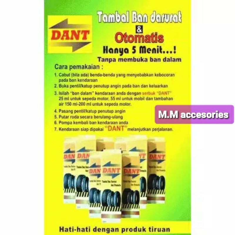 cairan anti bocor BAN motor dan mobil
