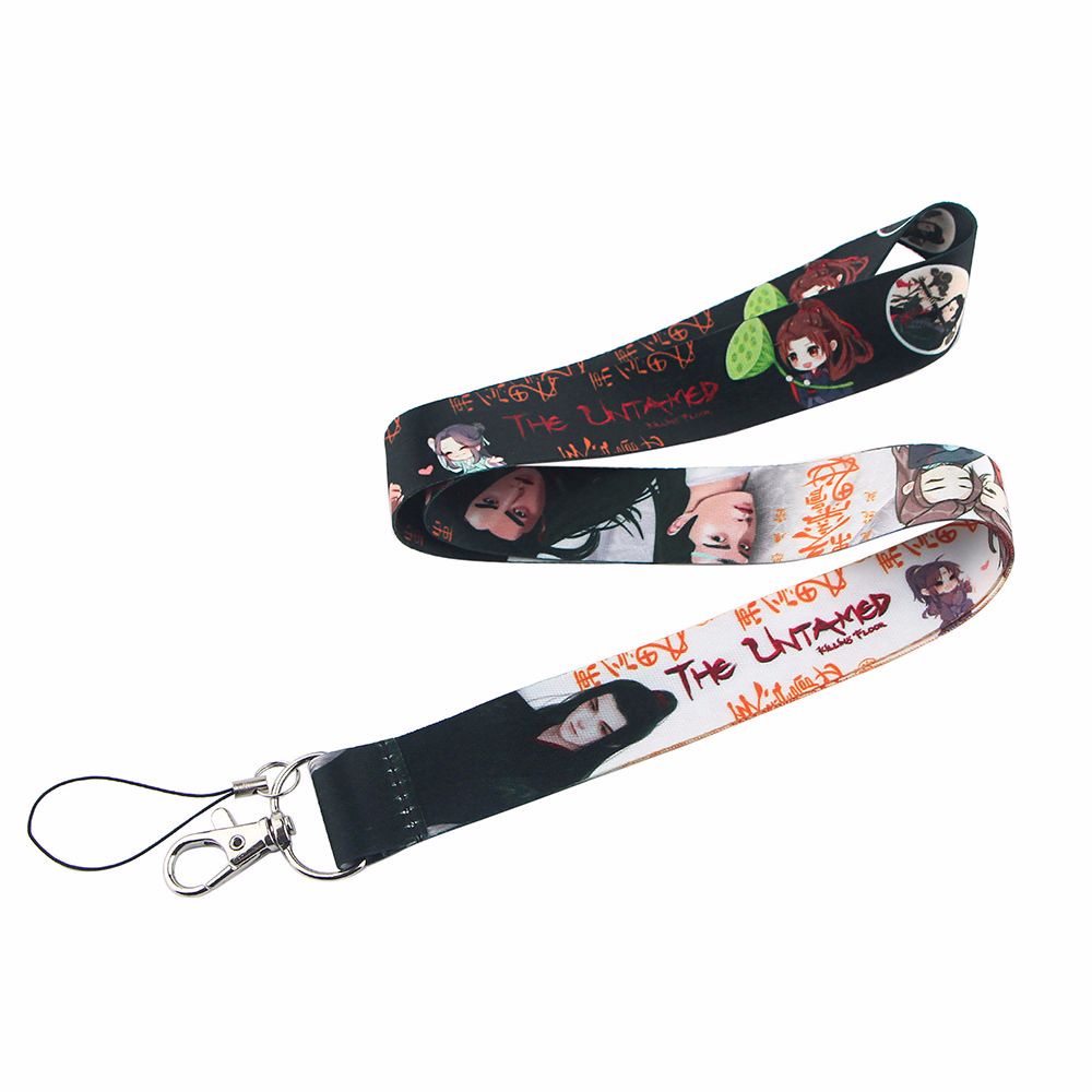 QUINTON Cut Lanyards Rabbit Pattern Mobile Phone Strap Anime Mo Dao Zu Shi Certificate Lanyard Keyring Mobile Phone Lanyard Neckband Webbing Hang Rope Lan Wangji Mobile Phone Hanging Rope