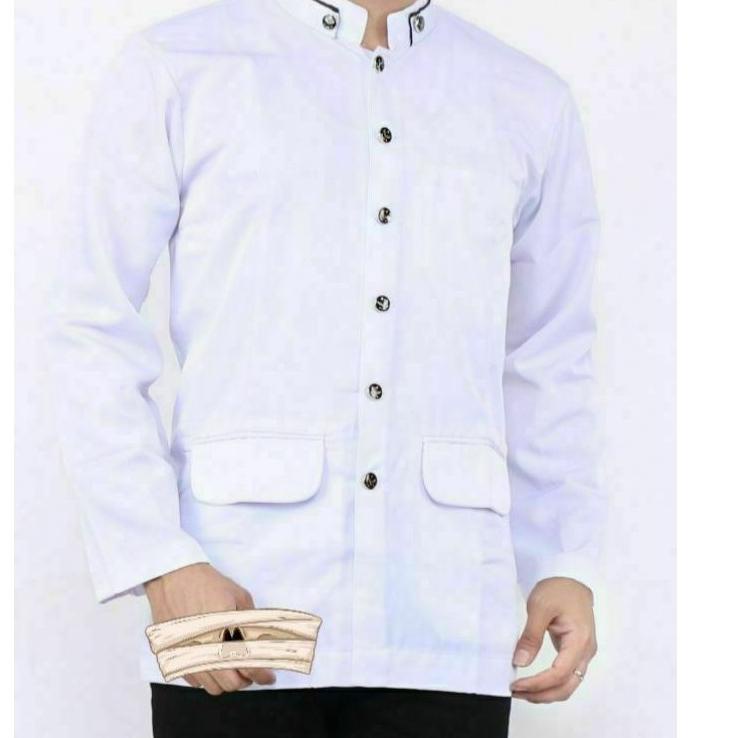 PCT.25Au22ι ▫ JASKO PUTIH MURAH/JASKO POLOS PREMIUM/JASKO POLOS/JAS KOKO PUTIH M L XL XXL/JAS KOKO D