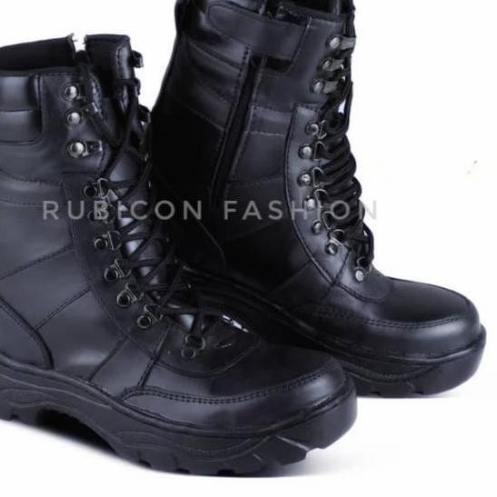 (ORI) SEPATU PDL BOOTS SAFETY PDL KULIT ASLI TINGGI DELTA TACTICAL TNI POLISI TENTARA SATPAM ⊓