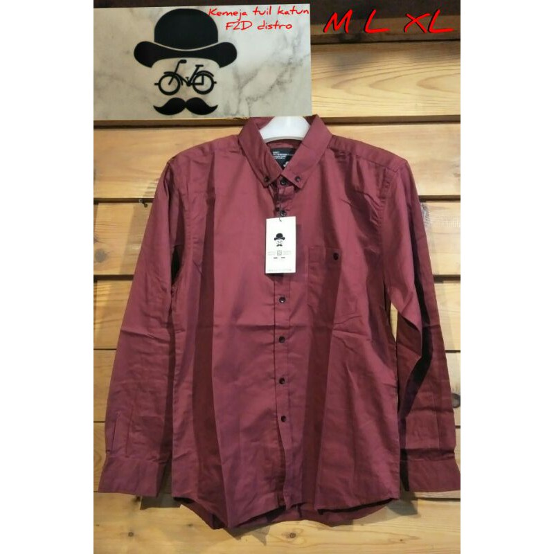 KEMEJA COWOK TEGAN PABJANG F2D