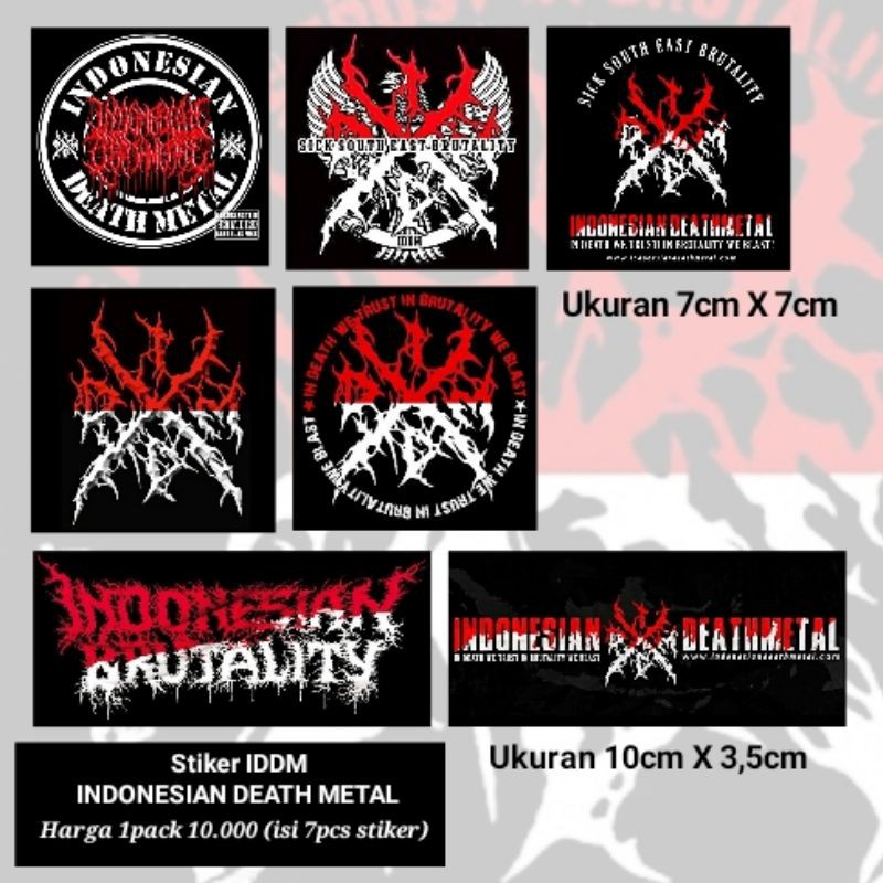 

Stiker Metal/stiker idm idmm/Stiker INDONESIAN DEATH METAL