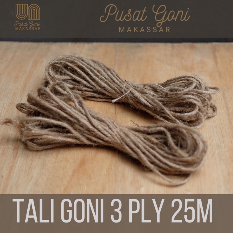 

Tali Goni 3 Ply 25 Meter - Tali Rami Makassar - Tali Kado