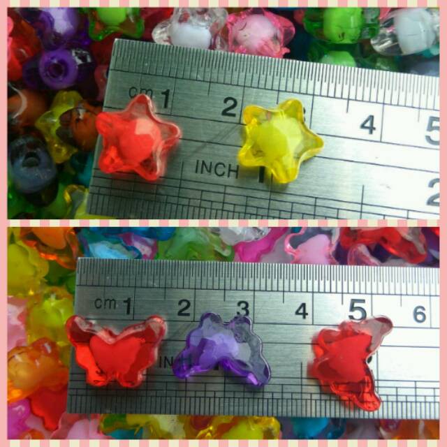 

akrilik isi kupu-kupu bening