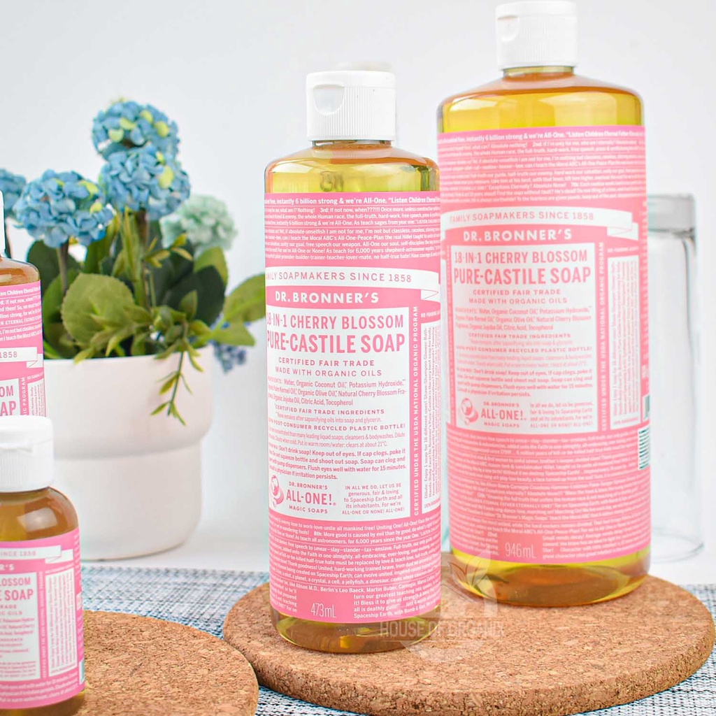 Dr. Bronners Cherry Blossom Pure-Castile Soap 473 Ml