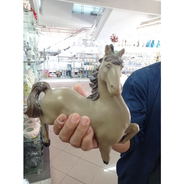 Hiasan Meja Patung Kuda Cokelat Lucu Unik SANGO Hewan