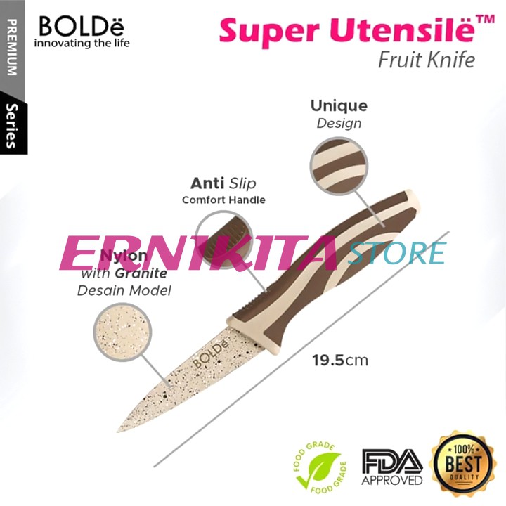 BOLDe SUPER UTENSILE ELECTRA SERIES - Pisau Set Plus Gunting