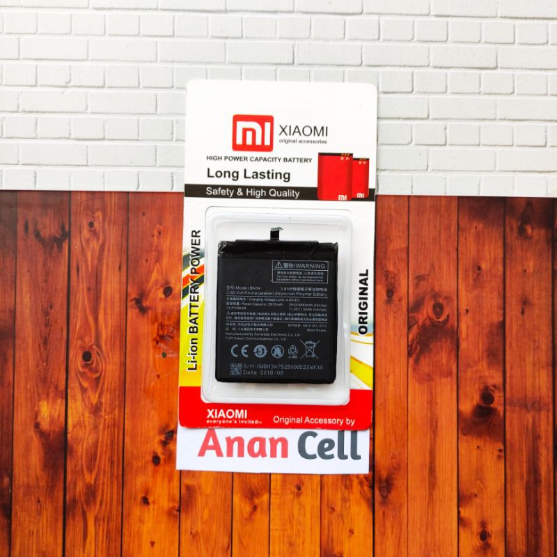 Batre baterai Xiaomi Redmi 5A BN34 / Battery batre Xiaomi BN34 Redmi 5A