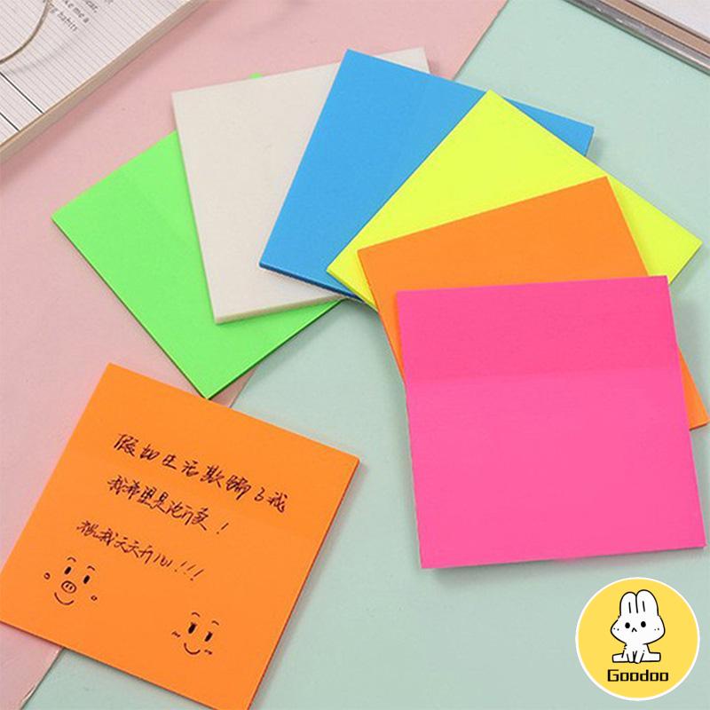 50PCS Stiker Transparan Fluorescent Tanpa Cover -Doo