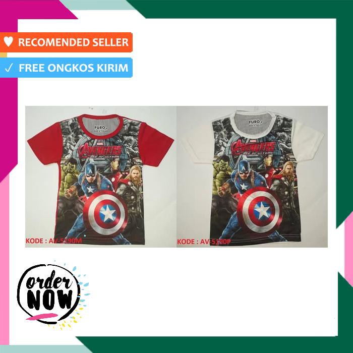 Kaos Anak Laki Laki Furo Koleksi Avengers
