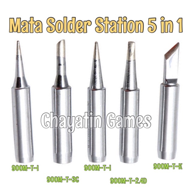 Mata Solder Station Type 900M 5 in 1 Sesuai dengan Foto