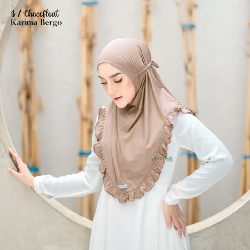 Alya hijab by naja Karima bergo instan premium kekinian terlaris-Cocofloat
