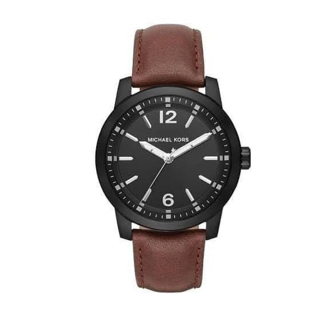 Jam tangan Michael Kors Men Dark Brown Leather MK 8651 new original ori