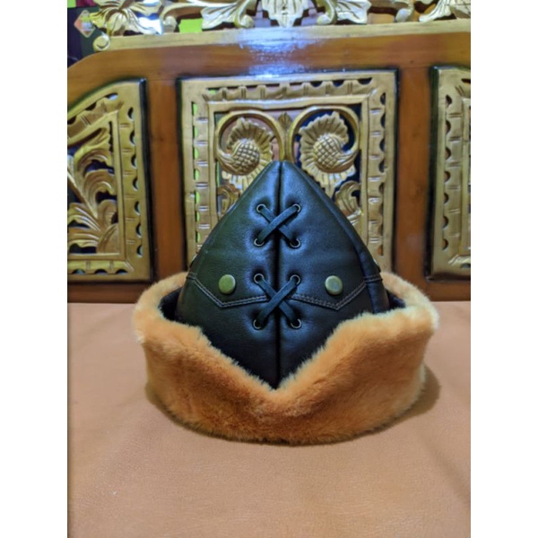 Peci kulit ottoman Topi kulit ertugrul