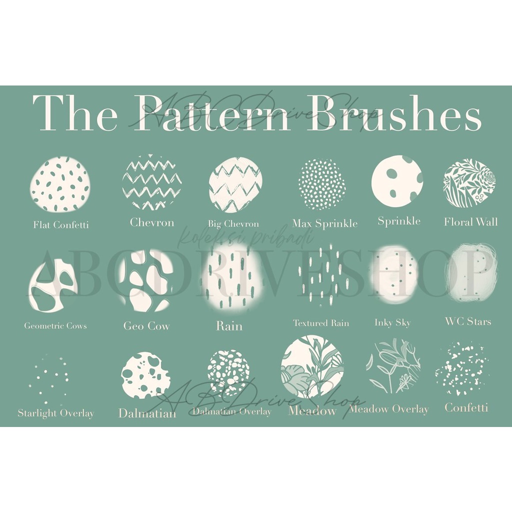 Procreate Brush - The Textured Artist Brush Kit