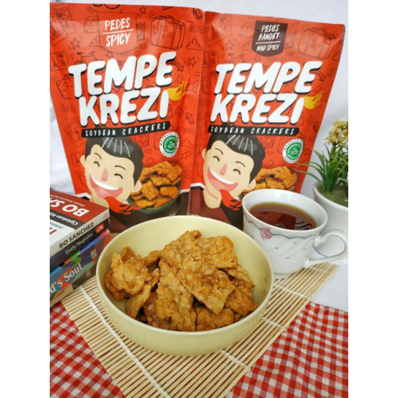 

Tempe Krezi (keripik tempe pedas)