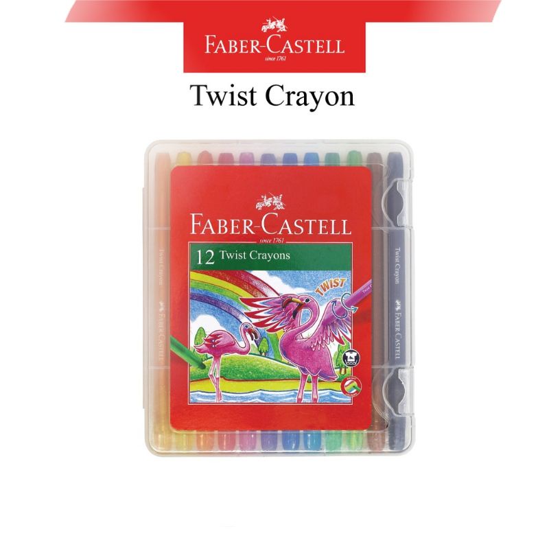 

TWIST CRAYON 12 WARNA / CRAYON PUTAR FABER CASTELL