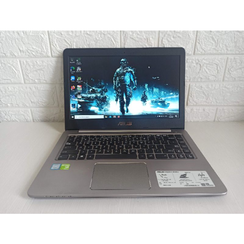 Asus K401UQ Slim Core i7 Gen7 Dual VGA Nvidia 940mx Ram 16GB Laptop Second Gaming Desain Ultrabook