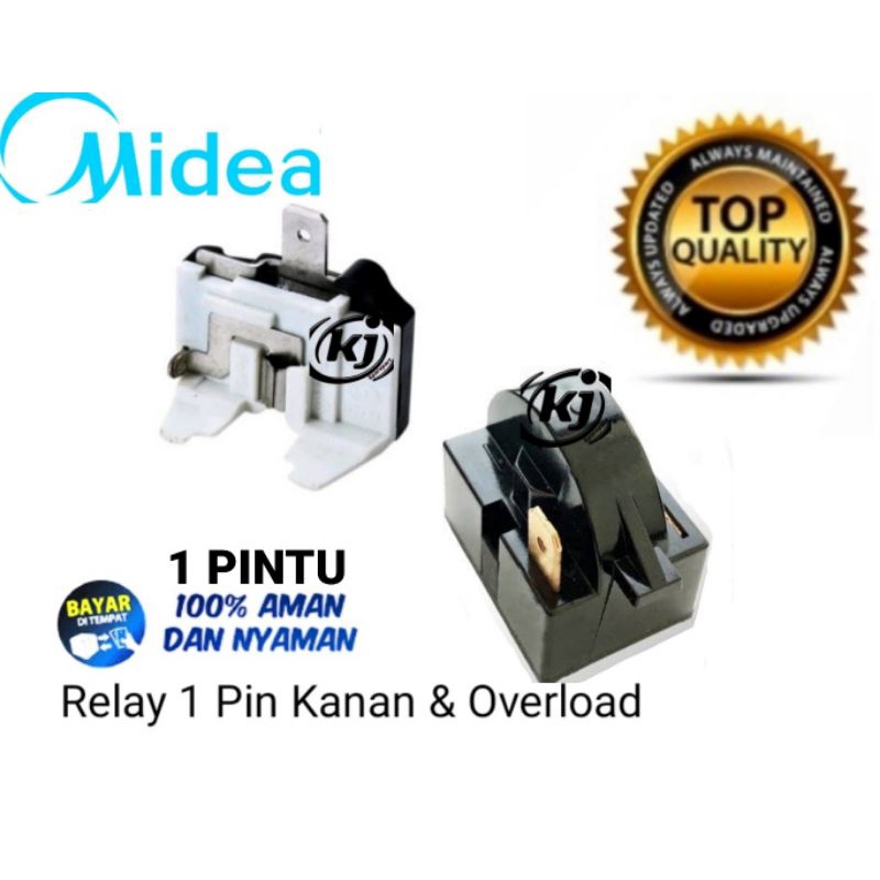 Relay Ptc Overload Kulkas Midea 1 Pintu / 2 Pintu