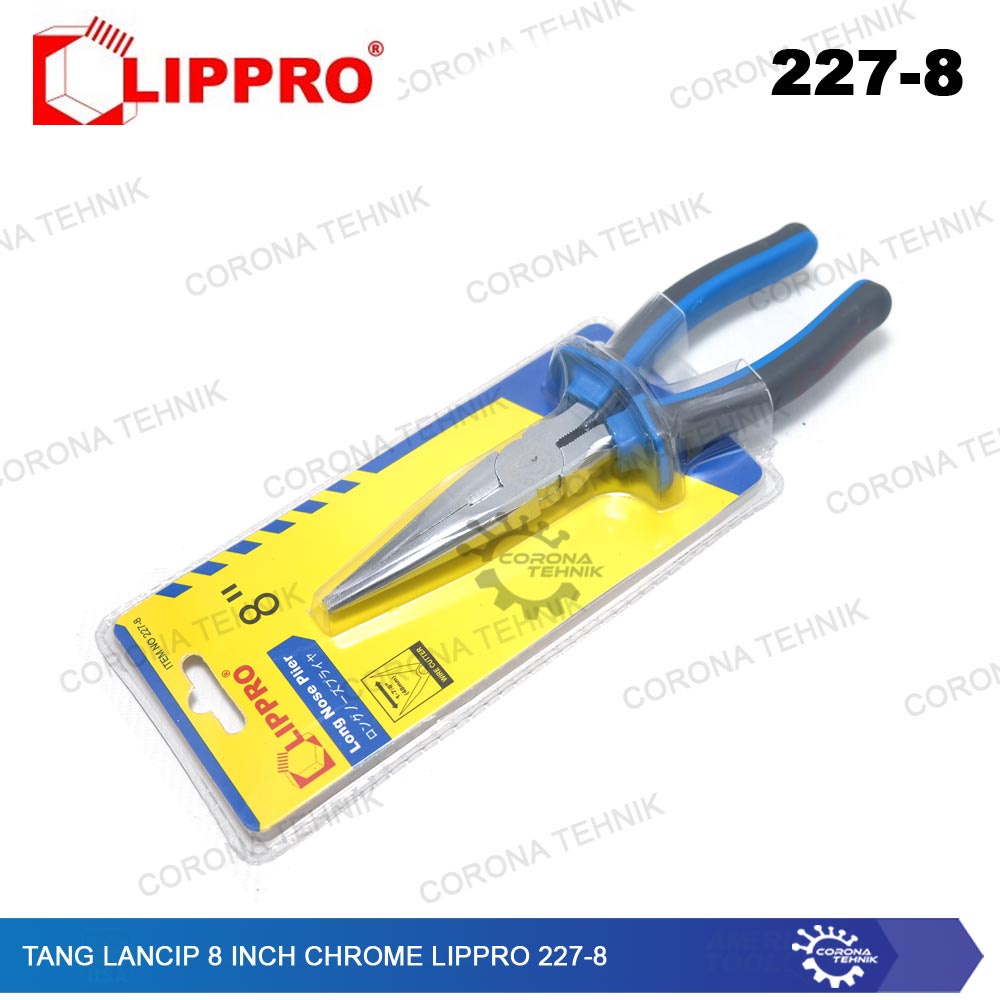 Lippro 227-8 Chrome - Tang Lancip 8 Inch