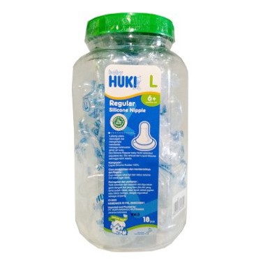 [DOT BULAT] Huki Dot Silicone Nipple Regular - Dot Botol Susu Bayi