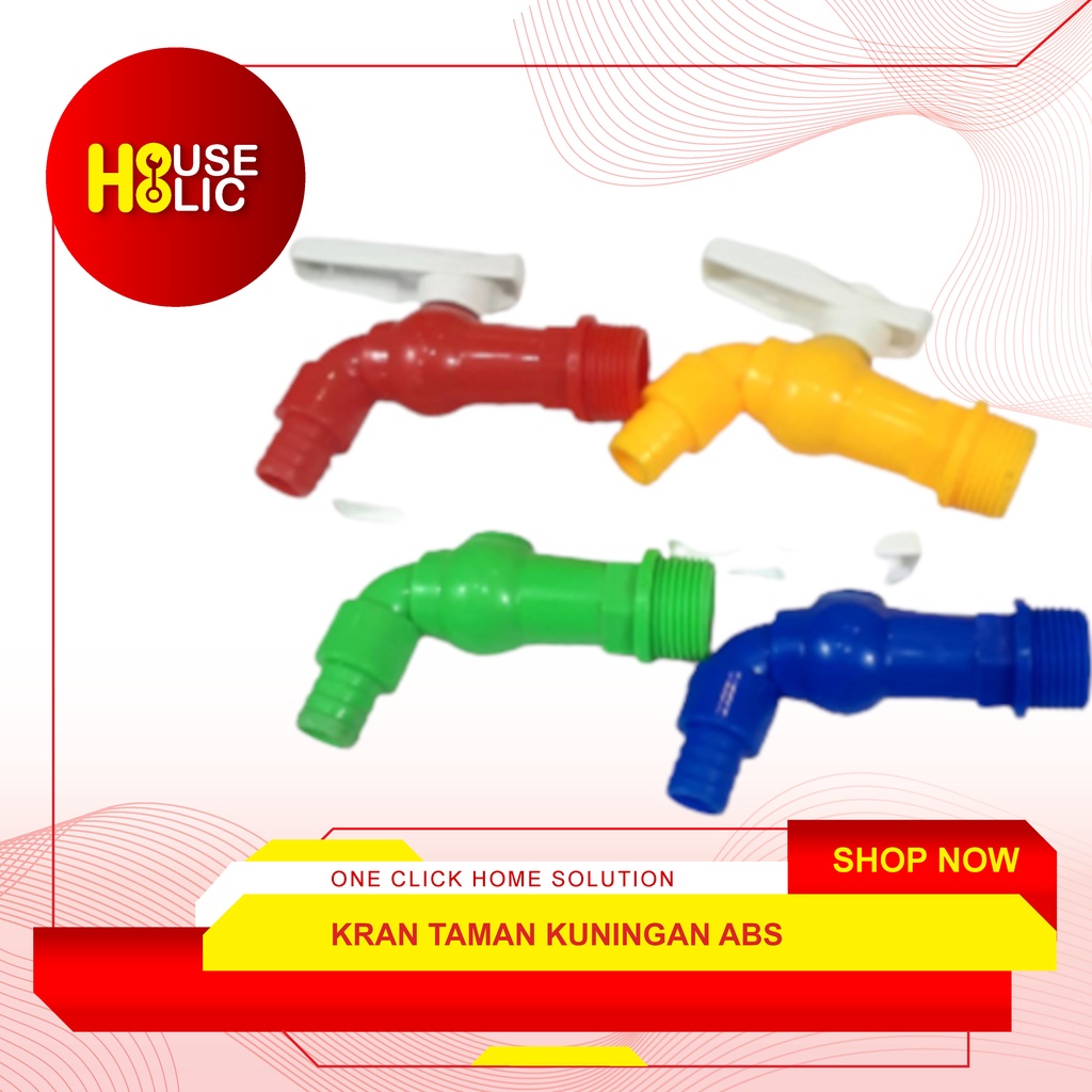 Kran ABS 1/2&quot; Inch / Kran Taman / Keran Air / Kran Bola Tembok Sanitari