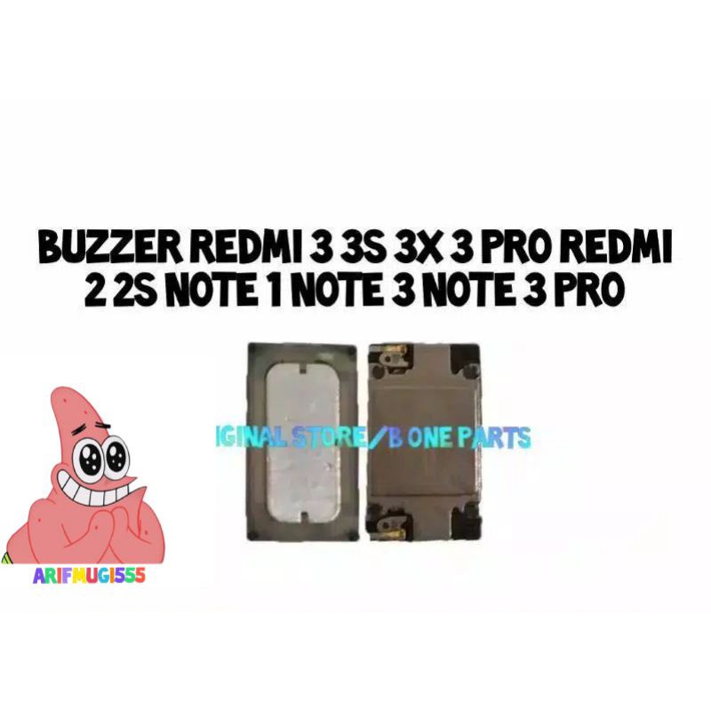 BUZZER LOUD SPEAKER MUSIK XIAOMI REDMI 3 3S 3X 3PRO ORIGINAL