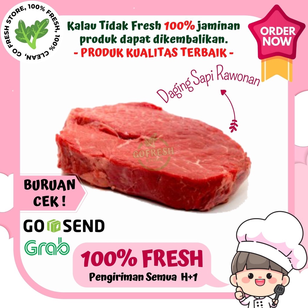 

DAGING SAPI RAWONAN FRESH SEGAR MURAH 500 GRAM