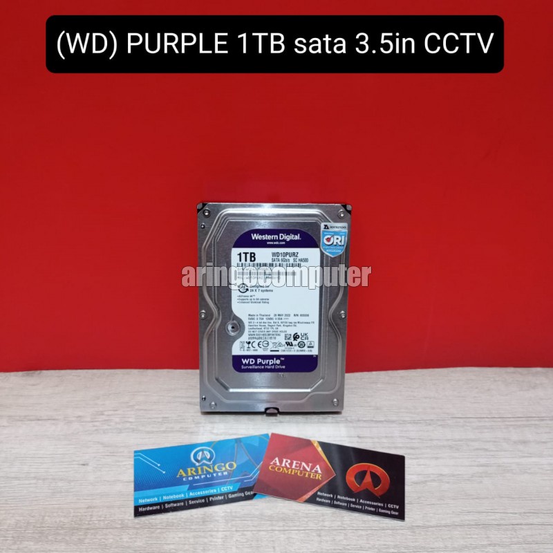 Harddisk Western Digital (WD) PURPLE 1TB sata 3.5in CCTV