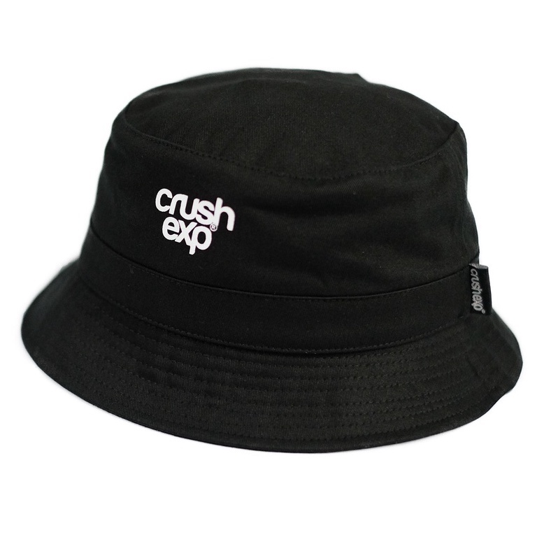 CRUSH EXP Topi Bucket Hat STC0147 -  BLACK / Topi Bucket Distro Pria Wanita