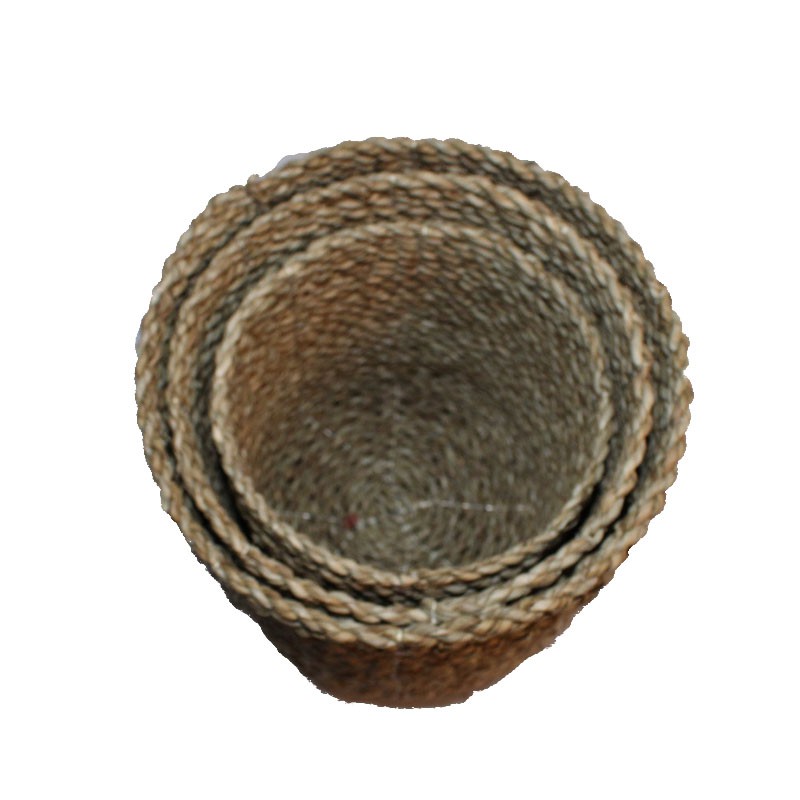 Cover Pot Seagrass Silinder Natural