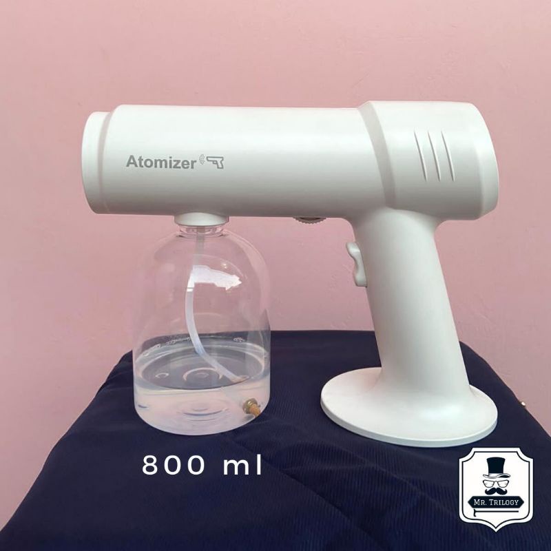 PREMIUM Nano Spray Gun Disinfectant Disinfektan Wireless 800ml Atomizer Portable Sterilizer UV Steril Steamer Semprotan COVID 19