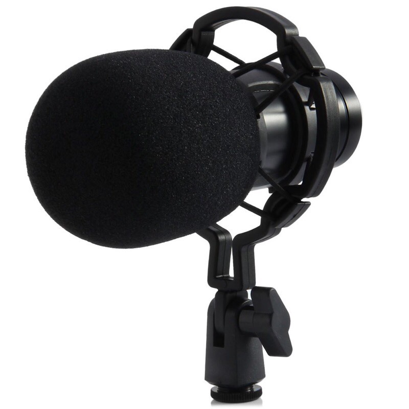 TaffSTUDIO Mikrofon Kondenser Studio dengan Shock Proof Mount - Black