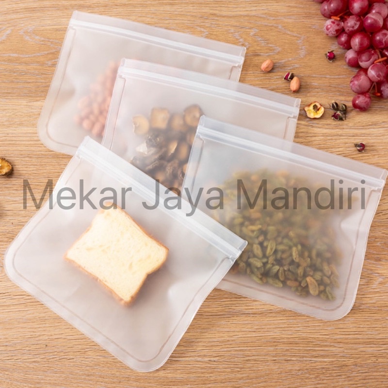 Plastik Kulkas Penyimpanan Reusable Ziplock Quality Material EVA Berbahan Tebal Menjaga Kulitas Makanan Segar Plastic Storage Fridge