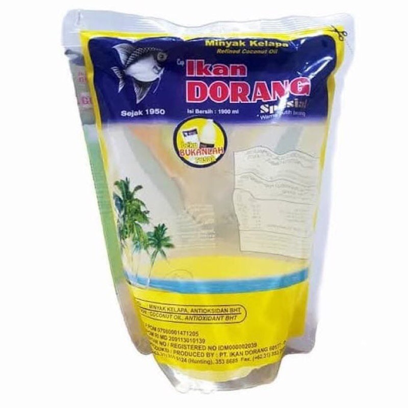 

Minyak Goreng Kelapa Cooking Oil cap Ikan Dorang spesial 1900 ml