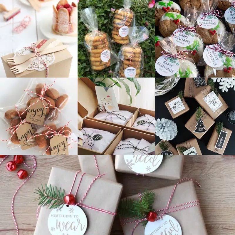 Tali Katun Bakers Twine Tag Hamper Natal Merah Putih Per 10 Meter Christmas Assesories