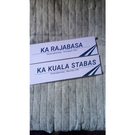 PAPAN NAMA KERETA API