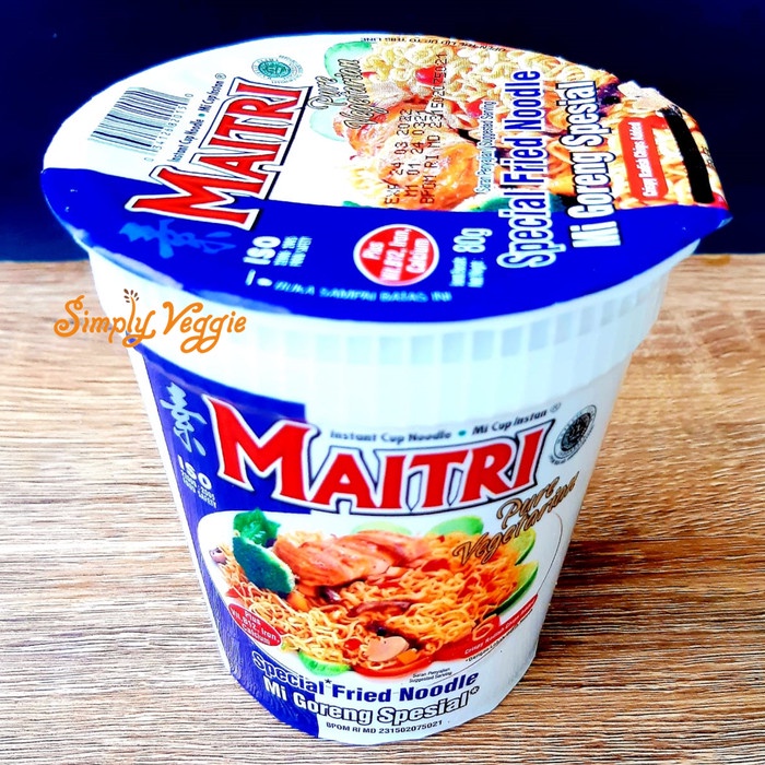 

s574gfd Maitri Mie Cup Instant Vegetarian Rasa Goreng / Mie Maitri Cup Goreng Ff064151E