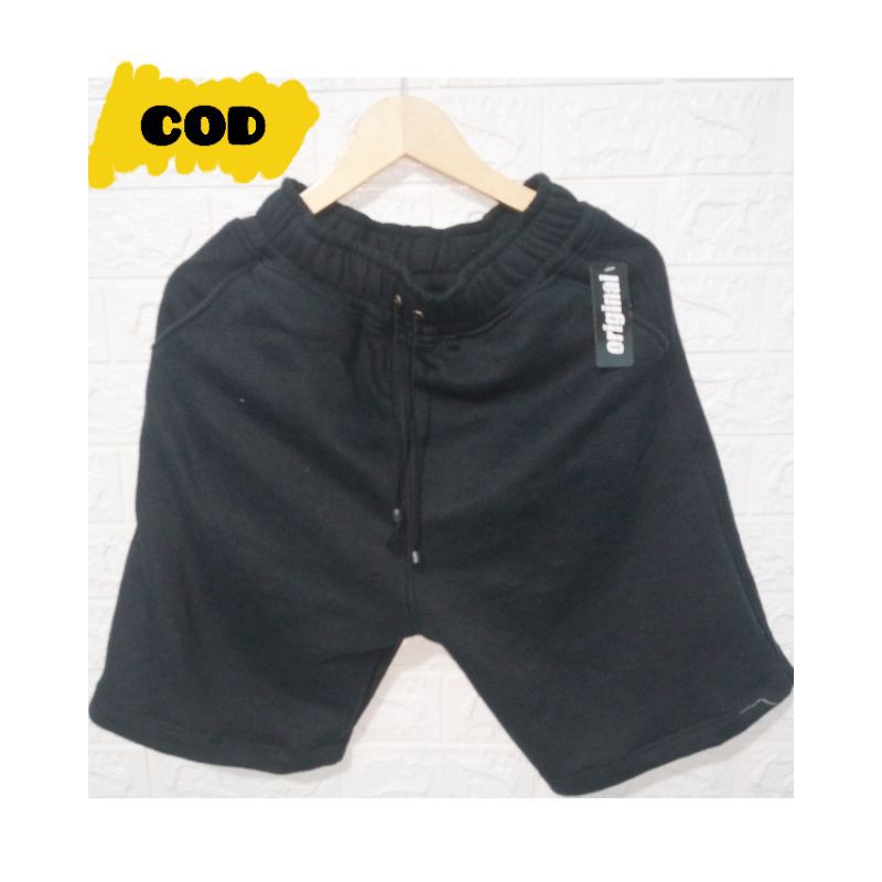 Shorts Sweatpants Black | Celana Pendek Polos | Celana Pendek Pria