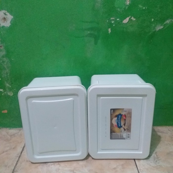 Ember box boks toples pot bekas es krim ice cream 8 liter hidroponik - putih polos, 8liter kotak