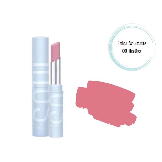 KINDSTORE❤ | Emina Soulmatte Matte Lipstick | Emina Lipstik 09 Heather