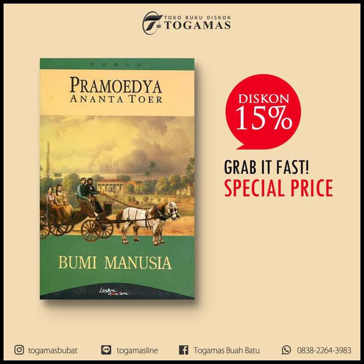 (Diskon) Bumi Manusia - Pramoedya Ananda Toer - (Original) - Best Seller