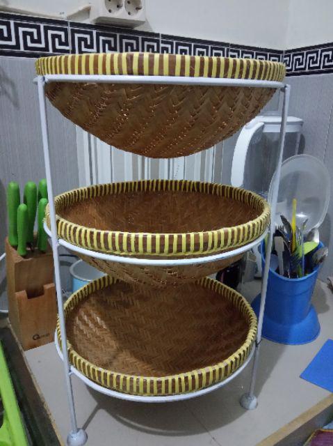 Rak Bawang Jogja-rak Bumbu Susun 3 Jumbo