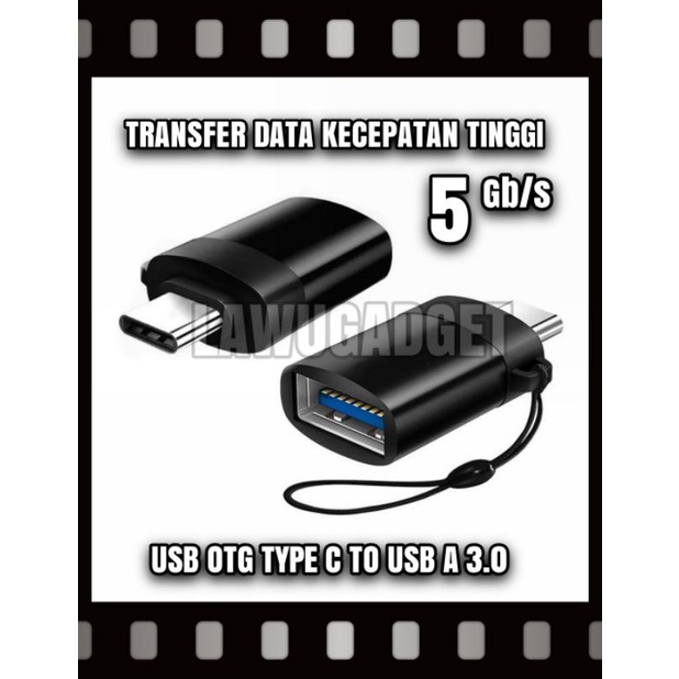 Adapter OTG Type C to USB 3.0 untuk Oppo A16 A5 A9 2020 A33 A52 A53 A54 A72 A74 A92 A95  Reno 3 4 4F