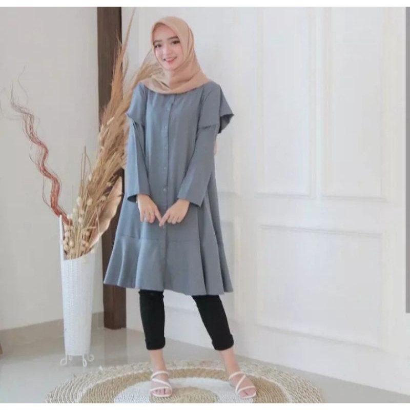 RINDUNI TUNIK/ATASAN/TUNIK/TERBARU/VIRAL/KEKINIAN/2021/DRESS/GAMIS/