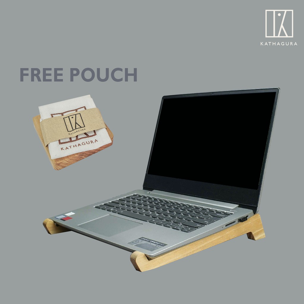 Stand Meja Dudukan Alas Penyangga Laptop Portable Kayu Stand Meja Dudukan Alas Penyangga Laptop Portable Kayu