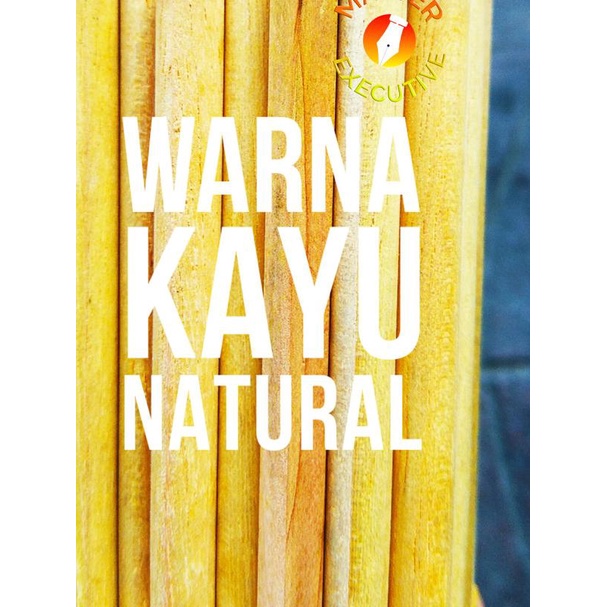 

♚ Pensil Polos Kayu Round HB 16 cm / Bulat Bundar 98% Baik per 50 buah ⅍