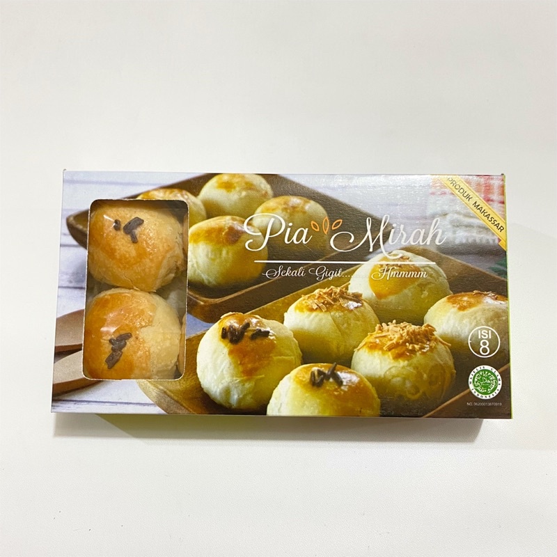 

PIA MIRAH COKLAT & KEJU ISI 8 BIJI